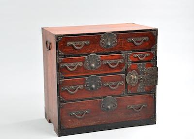 A Small Japanese Tansu Cabinet With