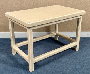 A small modern white painted