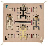 A SMALL NAVAJO SANDPAINTING WE