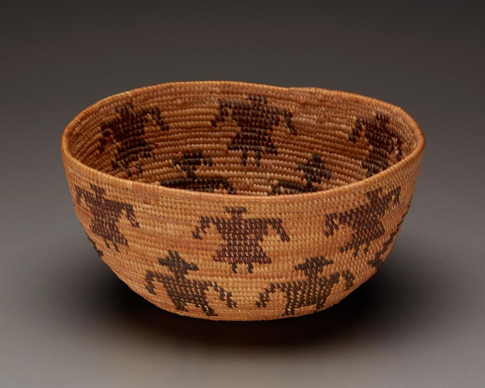 A SMALL POLYCHROME YOKUTS PICTORIAL