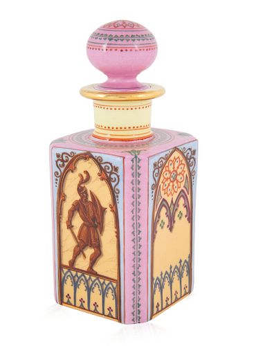 A SMALL PORCELAIN PARISIENNE