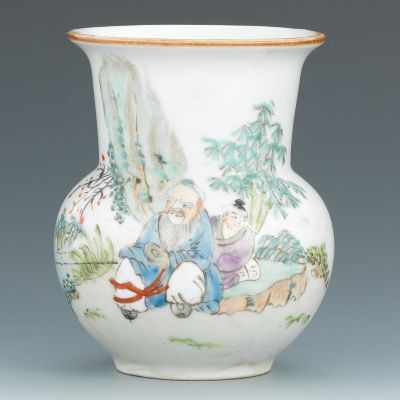 A Small Porcelain Vase with