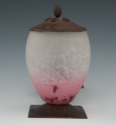 A Small Schneider Glass Lamp The