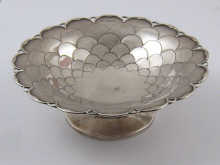 A small silver bowl by Mappin and