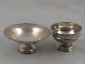 A small silver tazza with bead