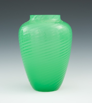 A Small Steuben Opalene Jade