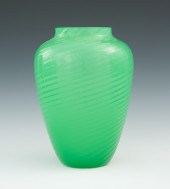 A Small Steuben Opalene Jade G
