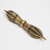 A Small Tibetan Bronze Vajra (
