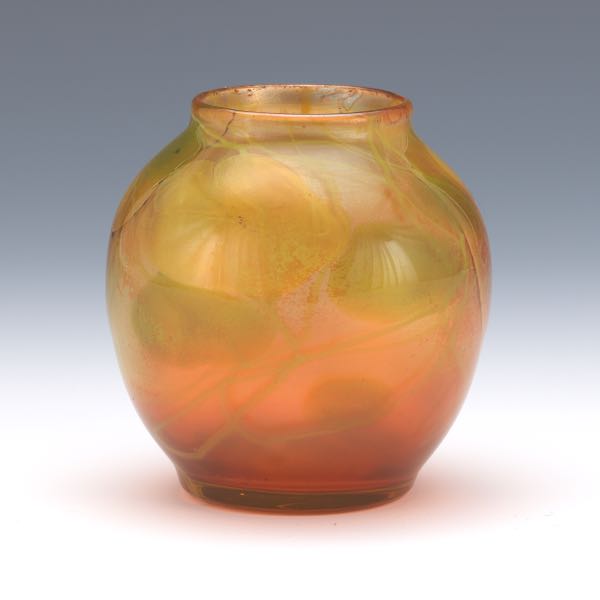 A SMALL TIFFANY FAVRILE GLASS VASE