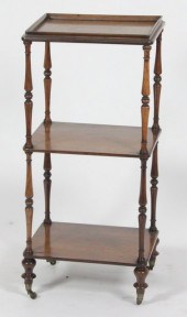 A small Victorian rosewood thr
