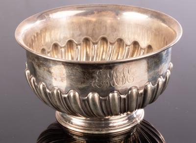 A small Victorian silver sugar