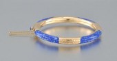 A Sodalite and Gold Bangle Bra