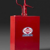 A Sohio Oil Dispenser with Han