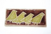 A Soholm pottery plaque with f