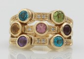 A Sonia B 14k Gold and Gemston
