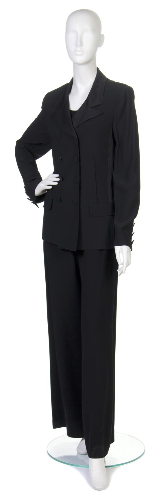 * A Sonia Rykiel Black Evening Suit