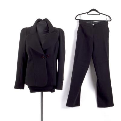 A Sonia Rykiel black wool crepe