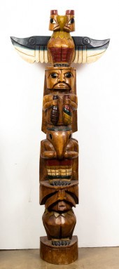 A SOUTH EAST ASIAN CARVED WOOD