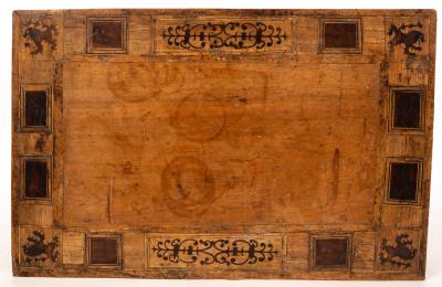 A South German walnut and inlaid