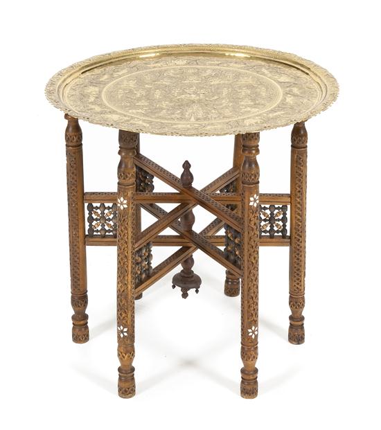 A Southeast Asian Brass Tray