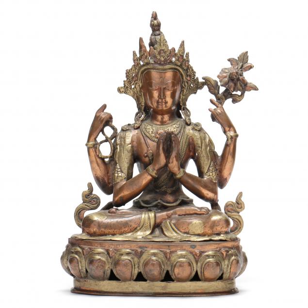 A SOUTHEAST ASIAN BRONZE BUDDHIST