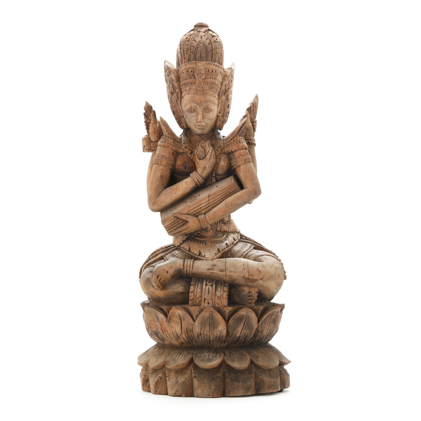 A SOUTHEAST ASIAN CARVED WOOD