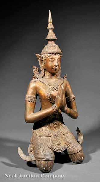 A Southeast Asian Gilt Bronze