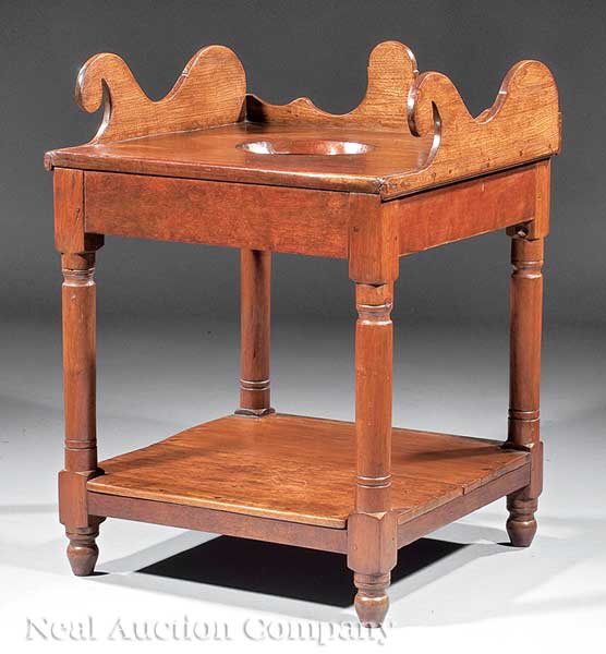 A Southern Cherrywood and Walnut