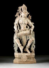 A SOUTHERN INDIAN POLYCHROME W