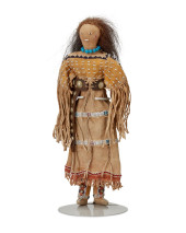 A SOUTHERN PLAINS BEADED HIDE