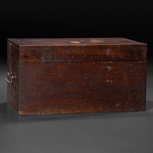 A Southern Walnut Sugar Box Circa