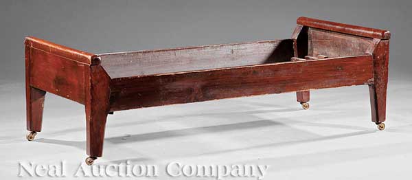 A Southern Walnut Trundle Bed