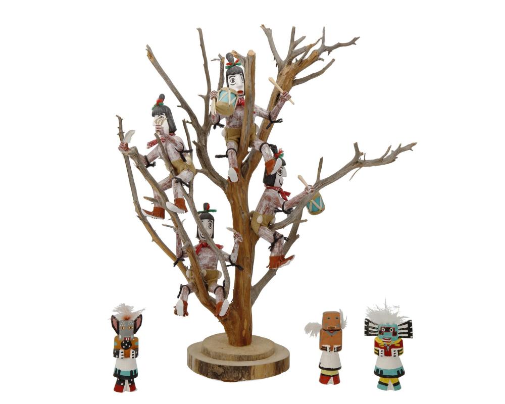 A SOUTHWEST CLOWN KATSINA TREE