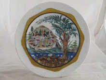 A Soviet Russian ceramic plate with