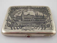 A Soviet Russian silver cigarette