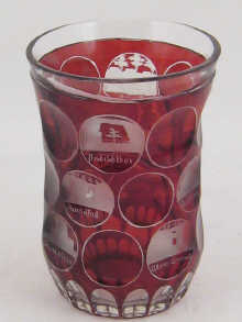 A spa glass the clear metal facet