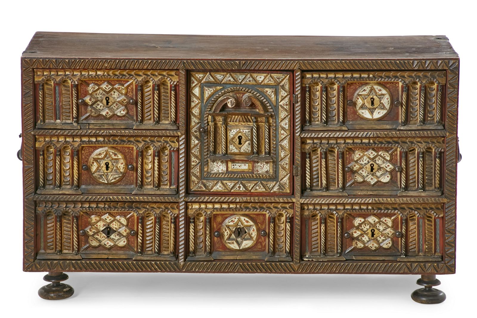 A SPANISH BAROQUE WALNUT TABLE