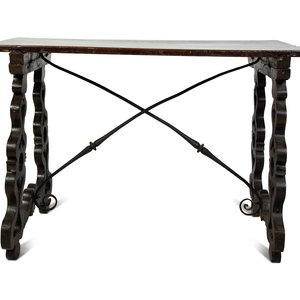 A Spanish Baroque Walnut Trestle