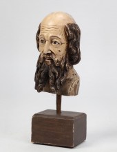 A SPANISH COLONIAL BUST OF A S