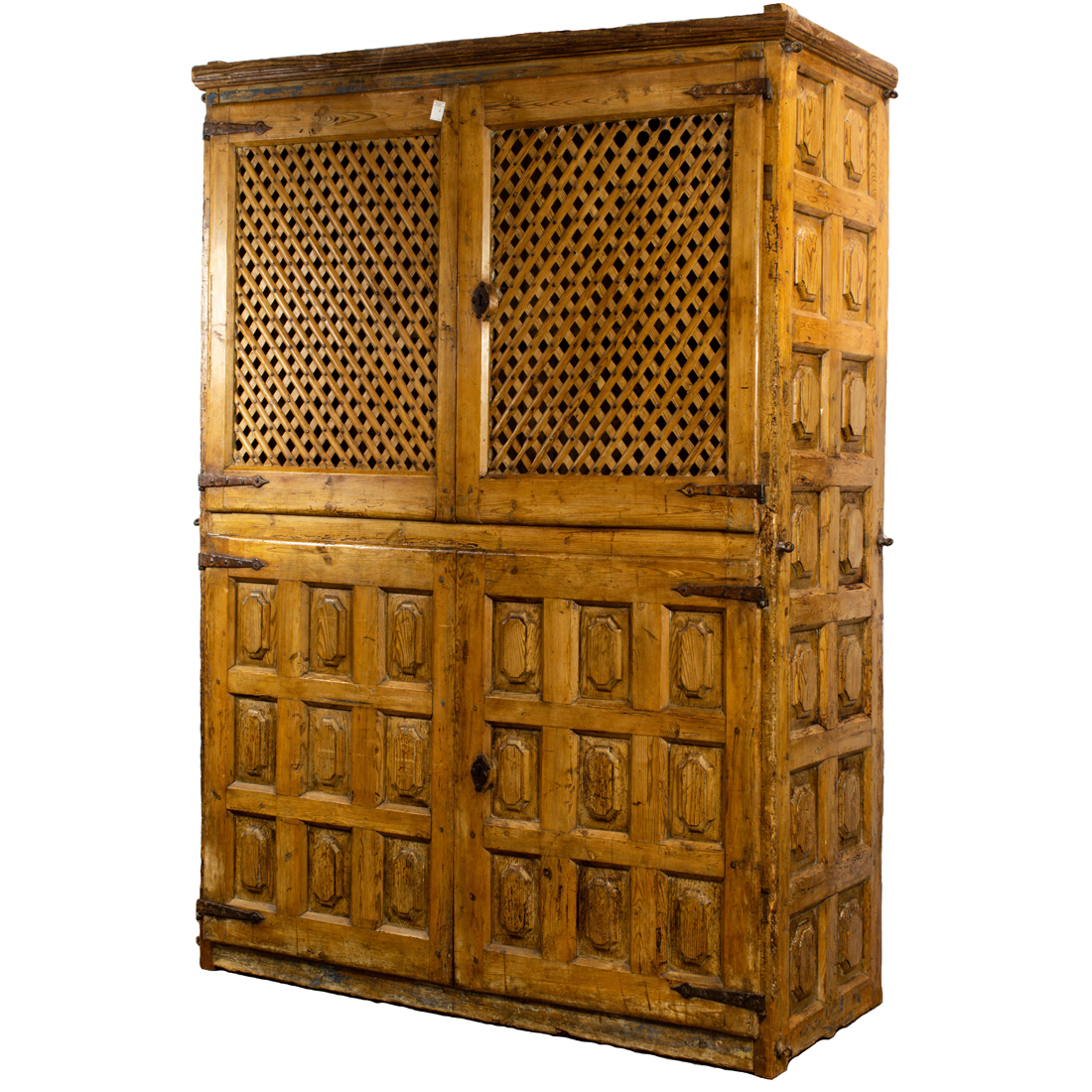 A SPANISH COLONIAL CARVED CABINET