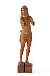 A SPANISH COLONIAL CARVED WALN
