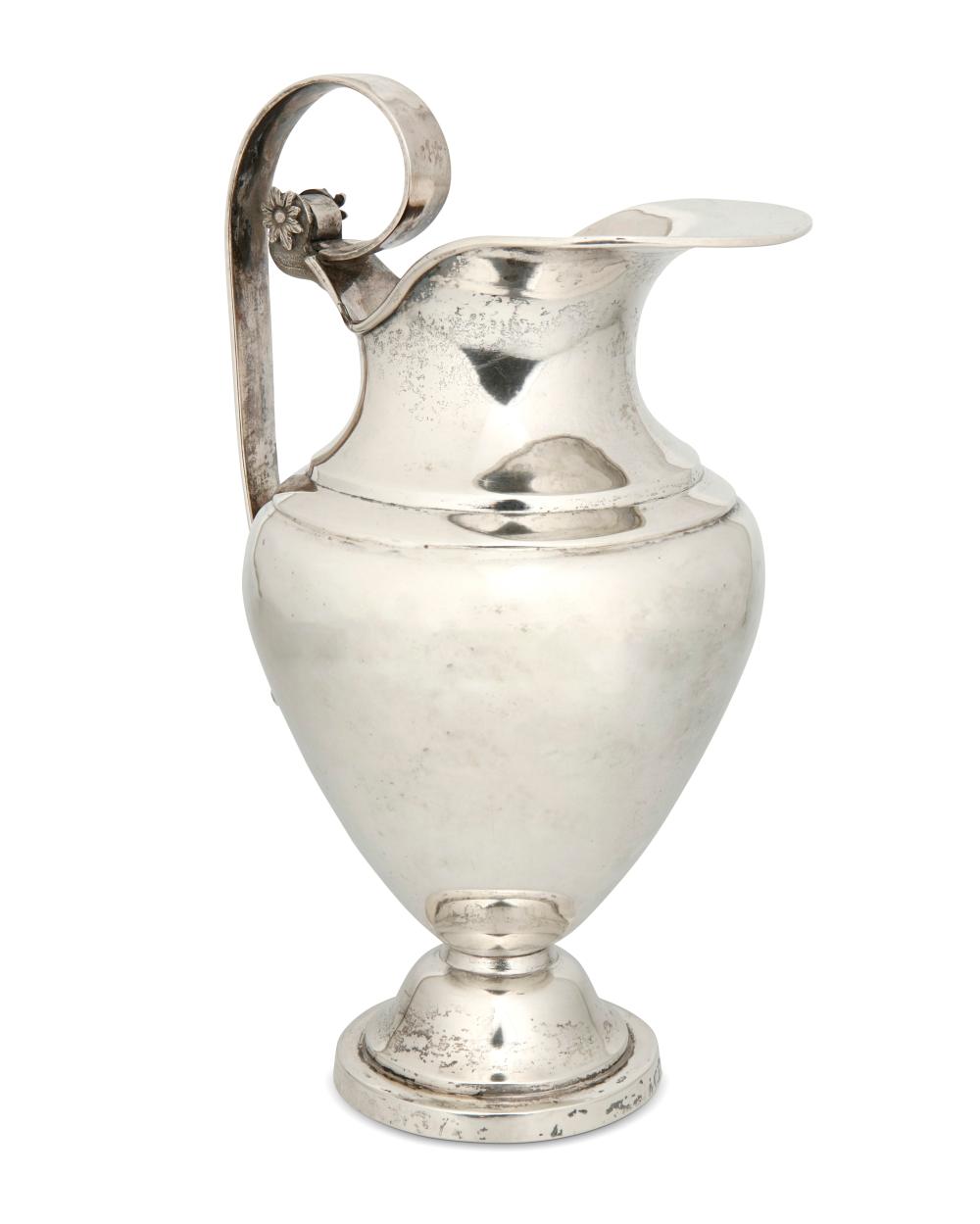 A SPANISH COLONIAL SILVER WATER
