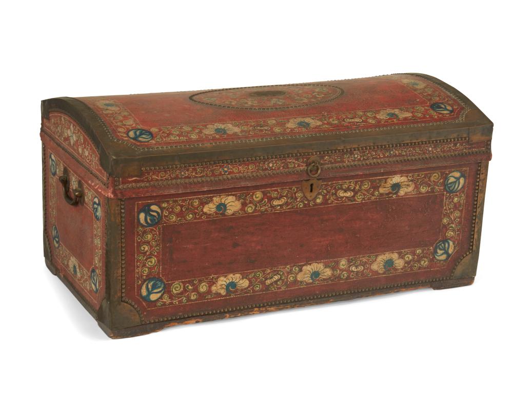 A SPANISH COLONIAL TRUNKA Spanish
