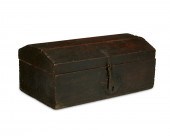 A SPANISH COLONIAL WOOD TRUNKA