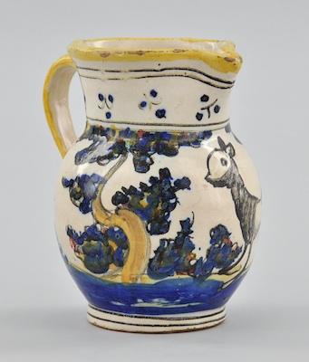 A Spanish Faience Jug, 19th Century