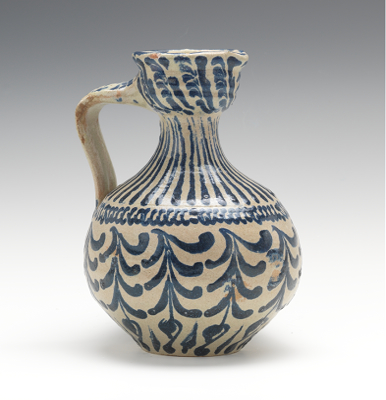 A Spanish Faience Jug with Handle