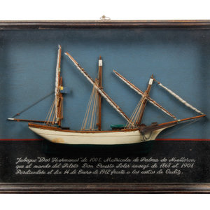 A Spanish Half-Hull Ship Model