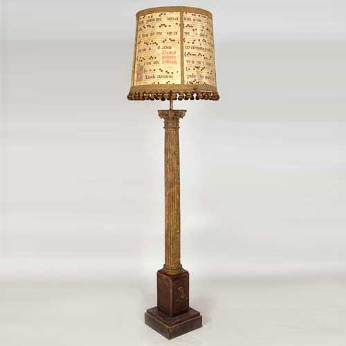 A Spanish Painted and Gilded