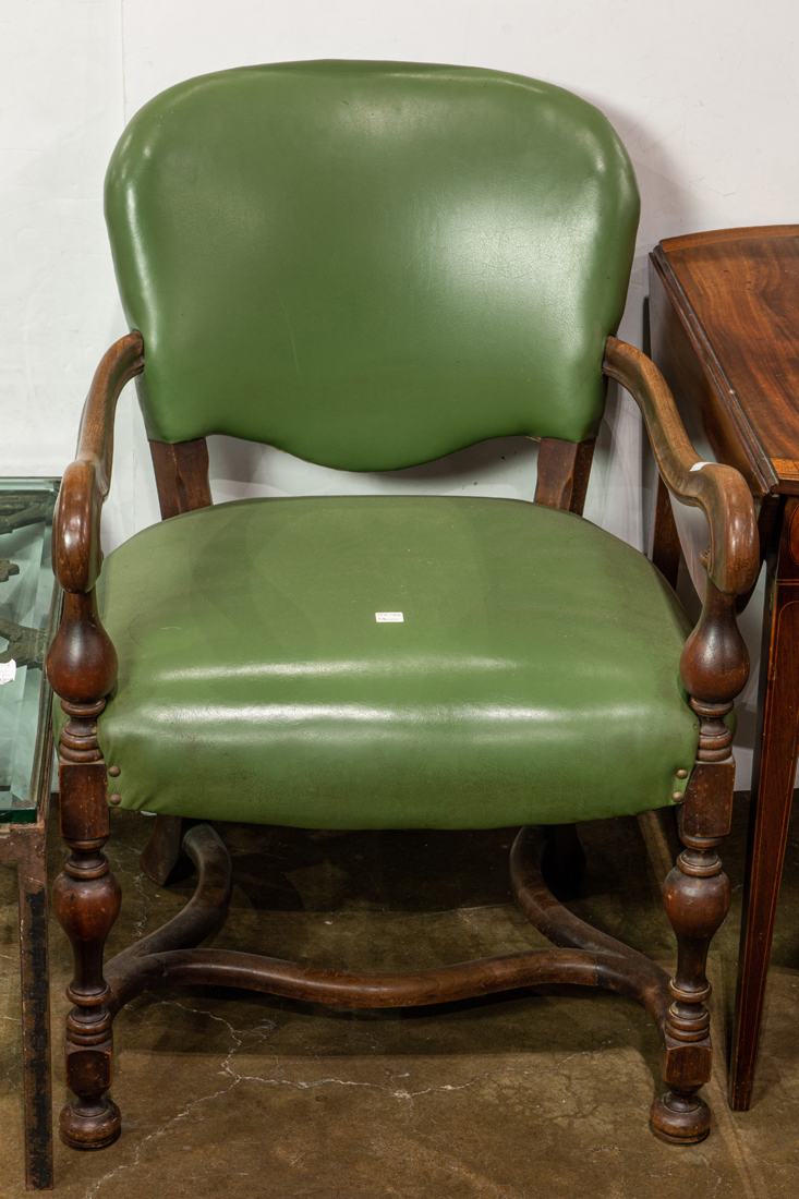 A SPANISH REVIVAL ARMCHAIR A