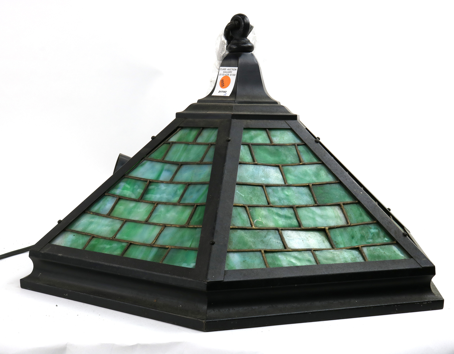 A SPANISH REVIVAL LEADED GLASS